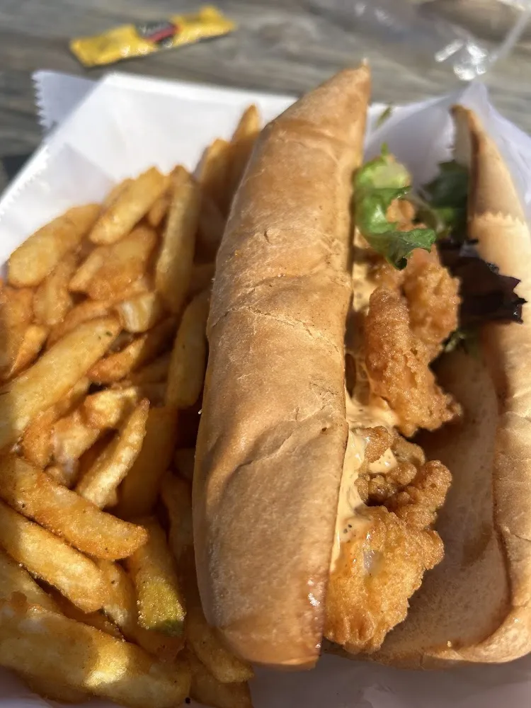 Shrimp Poboy with Fries